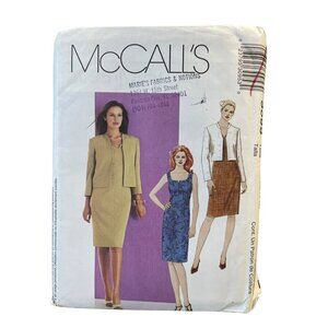 McCalls Misses Dress & Lined Jacket Sewing Pattern 3095 Sizes 12-16